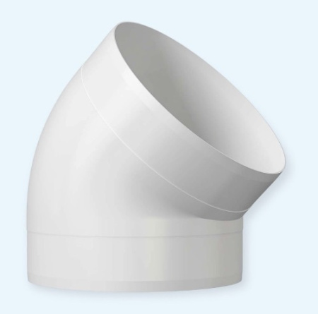 15ККП 45° ERA Колено ККП D150 45° пластик